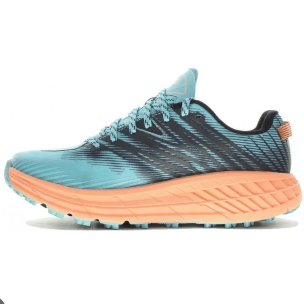 HOKA Speedgoat 4 Trail Running Walking Athletic Sneakers Shoes 6.5 Blue
